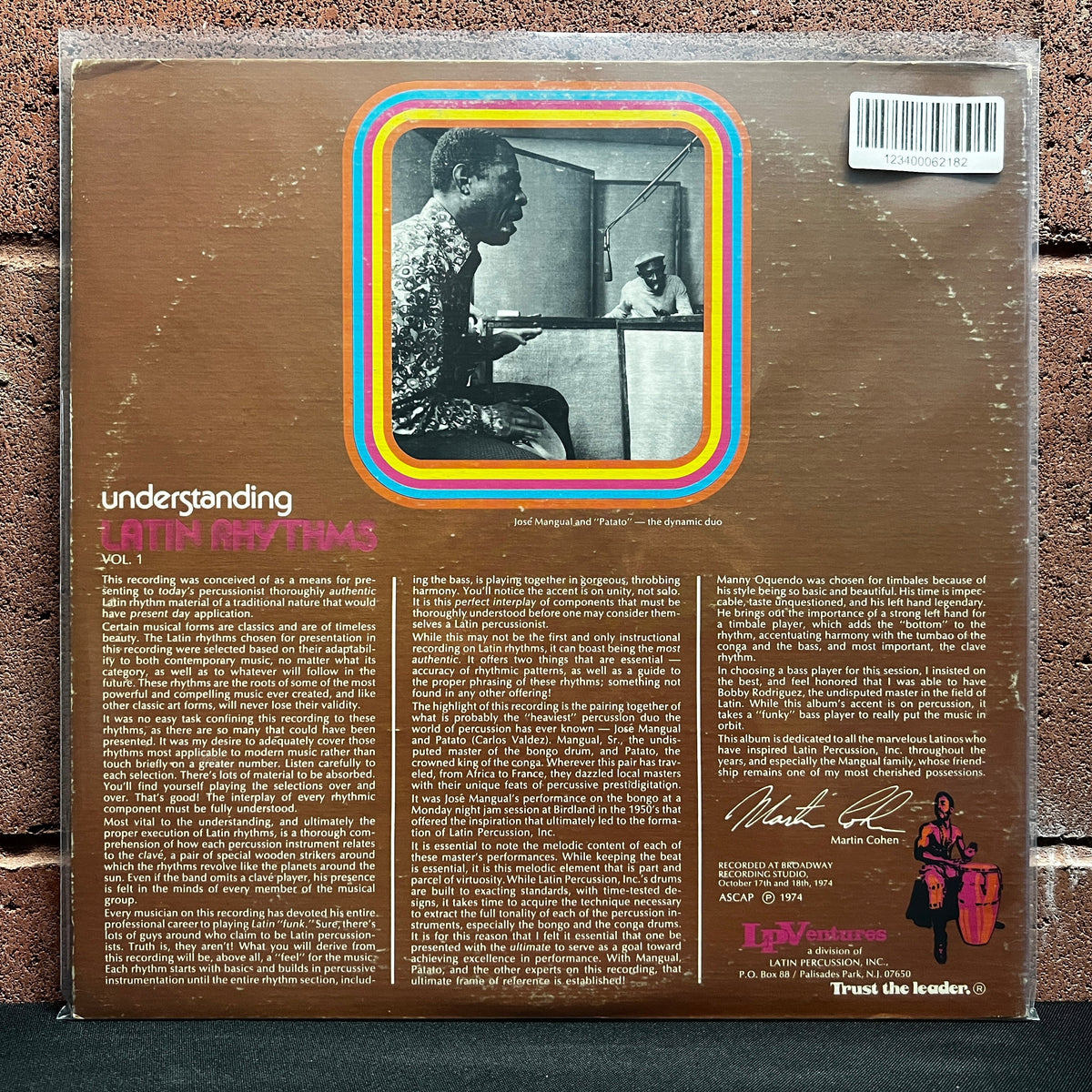 Used Vinyl: Jose Mangual and Carlos Valdez "Understanding Latin Rhythms" LP