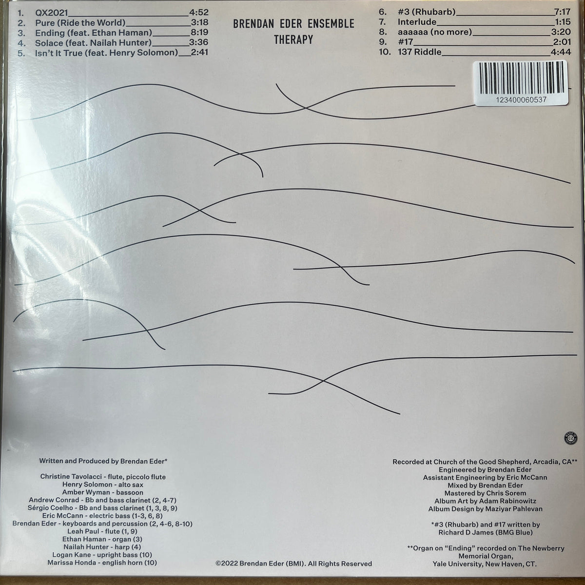 Used Vinyl: Brendan Eder Ensemble "Therapy" LP (Purple vinyl)