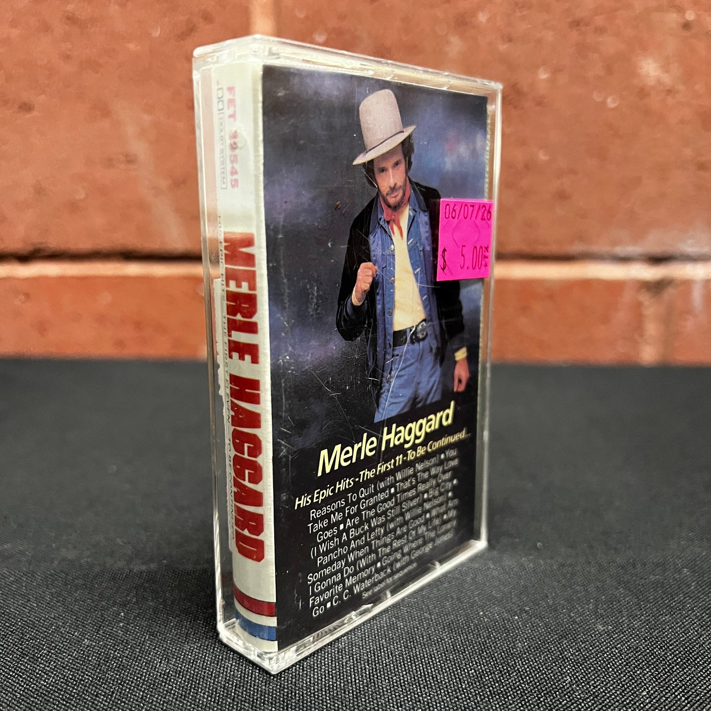 Used Cassette: Merle Haggard "His Epic Hits..." Tape