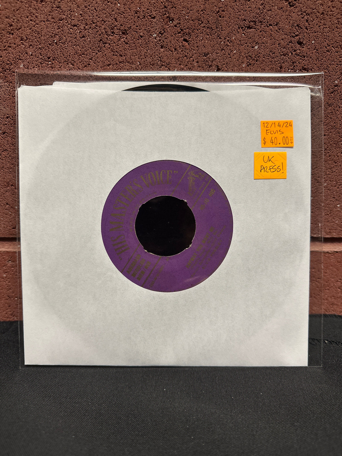 Used Vinyl: Elvis Presley "Love Me Tender" 7" (1956 UK Press)