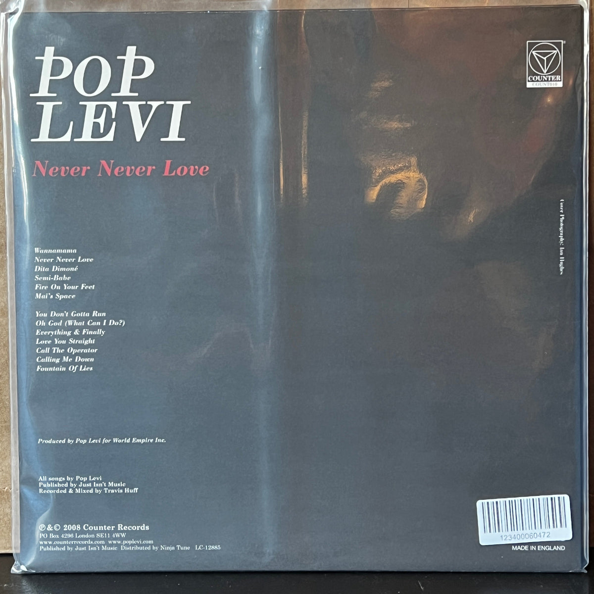 Used Vinyl: Pop Levi "Never Never Love" LP (2008 UK pressing, Red vinyl)