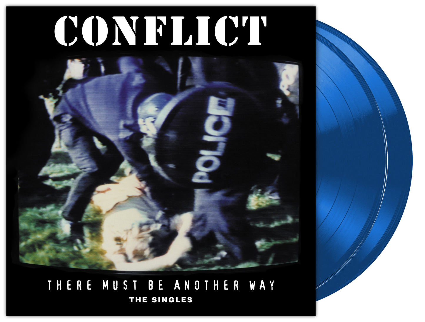 Conflict "There Must Be Another Way: The Singles" 2xLP (Blue Vinyl)