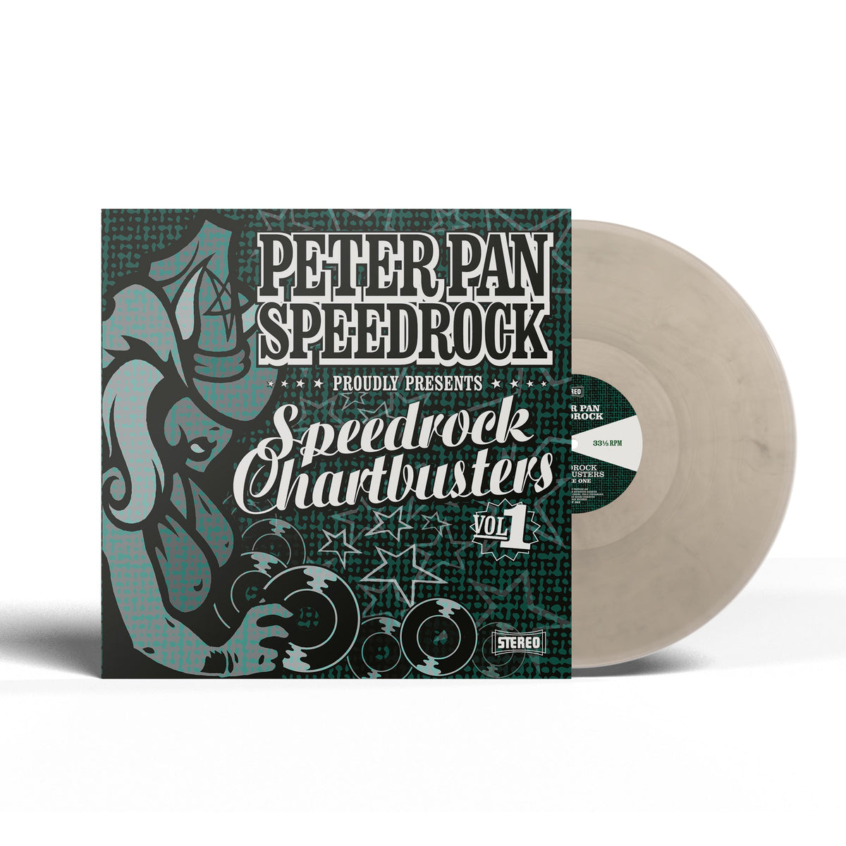 Peter Pan Speedrock "Speedrock Chartbusters Vol. 1" LP ("Slightly Silver" Color Vinyl)
