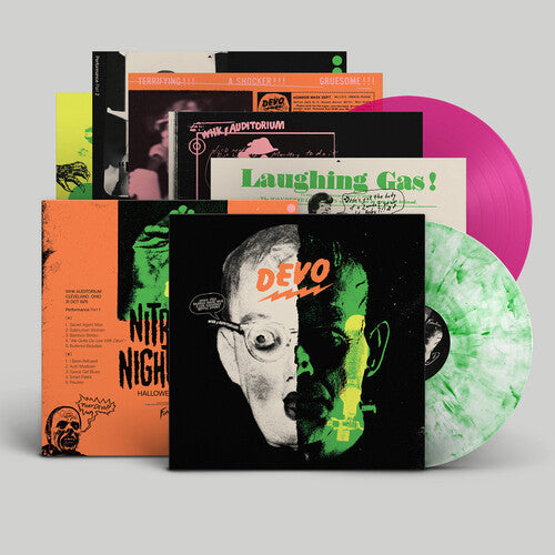 PRE-ORDER: Devo "Nitrous Nightmare Halloween Live '75" 2xLP ("Haunted Striptease" Color Vinyl)