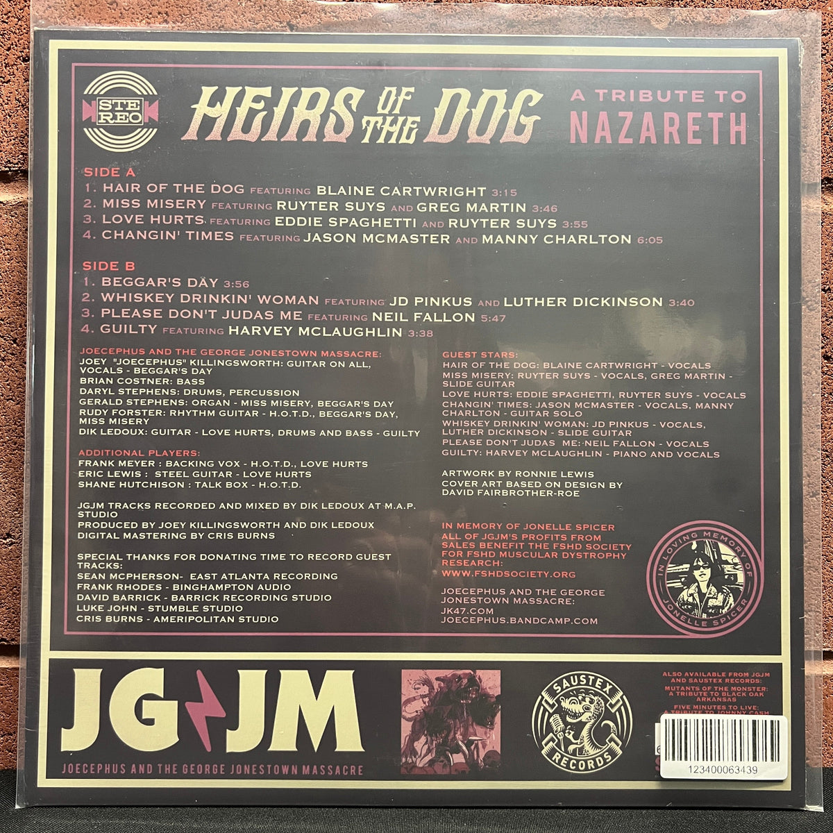 Used Vinyl: Joecephus And The George Jonestown Massacre "Heirs Of The Dog: A Tribute To Nazareth" LP (Sealed)