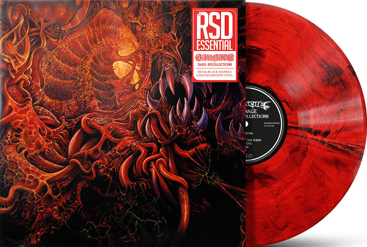 PRE-ORDER: Carnage "Dark Recollections" LP (Indie Exclusive Red/Black Marble Vinyl)