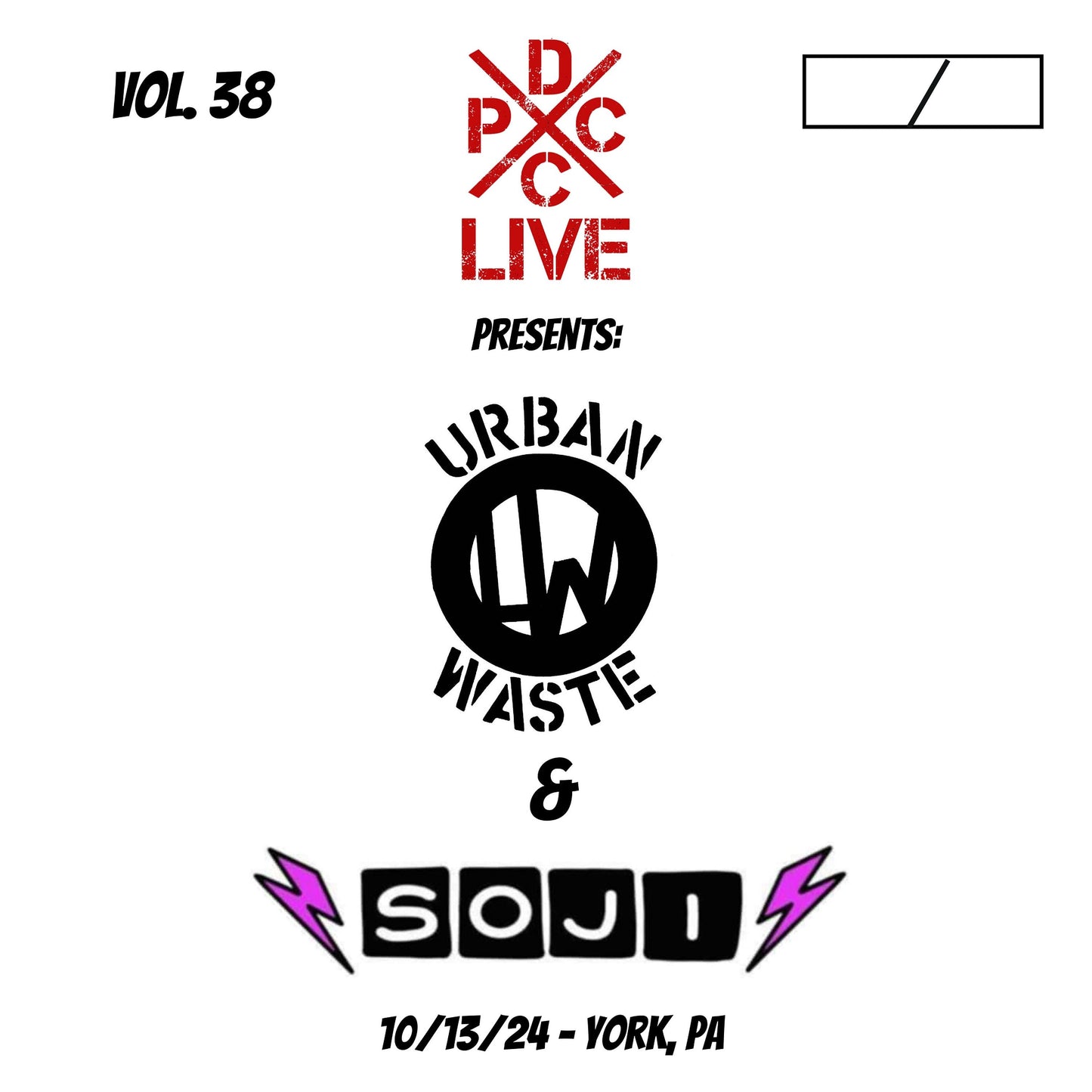 Urban Waste & Soji "DCxPC Live Vol. 38" LP
