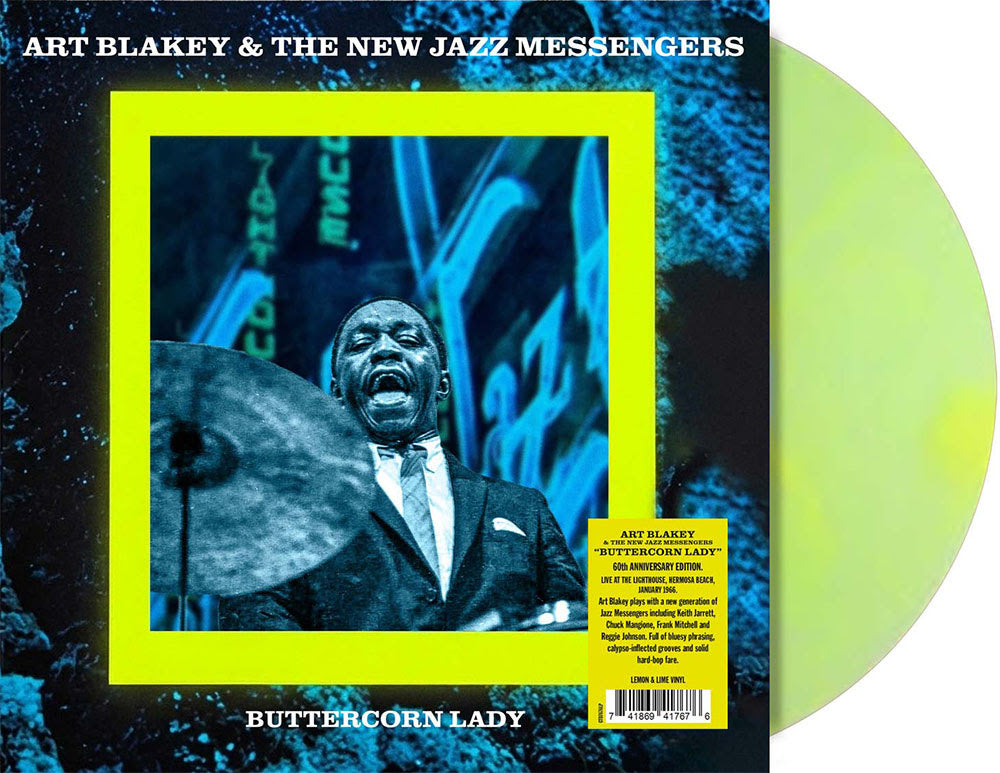 Art Blakey & the New Jazz Messengers "Buttercorn Lady Live at the Lighthouse, Hermosa Beach" LP (Indie Exclusive 180g Lemon & Lime Vinyl)