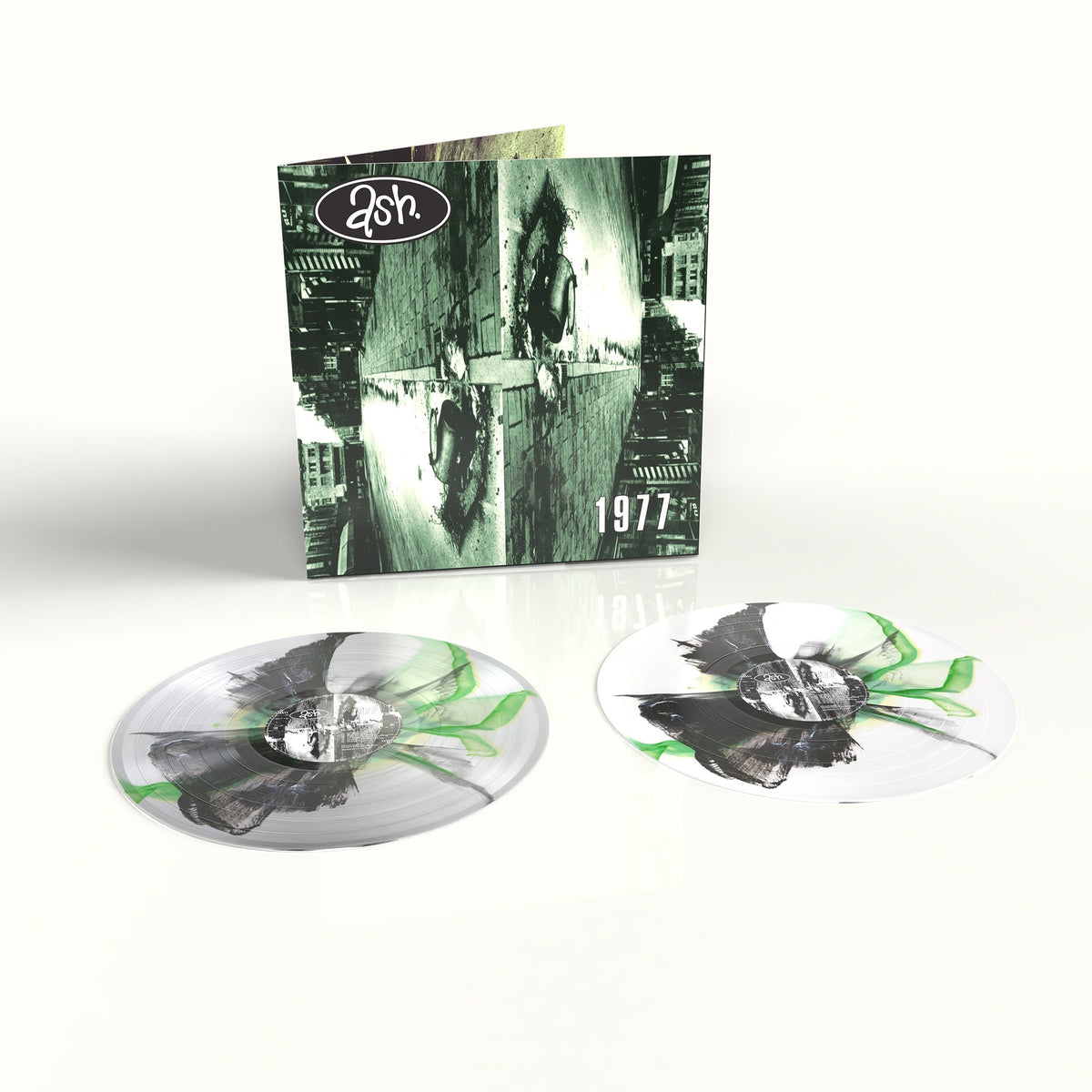 PRE-ORDER: Ash "1977 (30th Anniversary Edition)" 2xLP (Green/Black InkPlosion Vinyl)