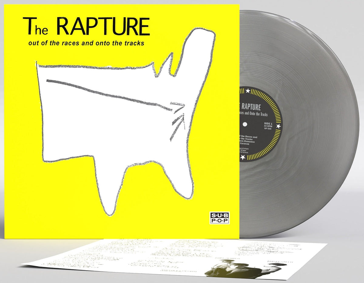 The Rapture "Out Of the Races and Onto the Tracks" LP (25th Anniversary Silver Vinyl)