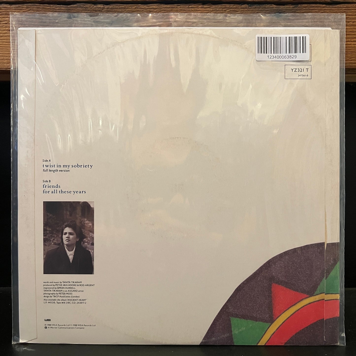 Used Vinyl: Tanita Tikaram "Twist In My Sobriety (Full Length Version)" 12" (1988 UK Press)