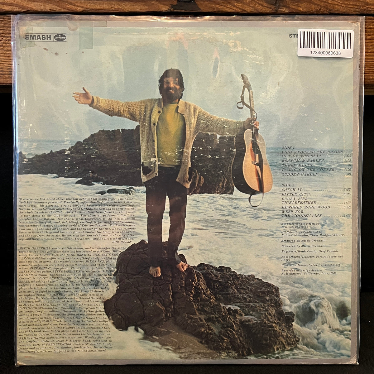 Used Vinyl: Eric Von Schmidt "Who Knocked The Brains Out Of The Sky?" LP (1969 Promo Press)