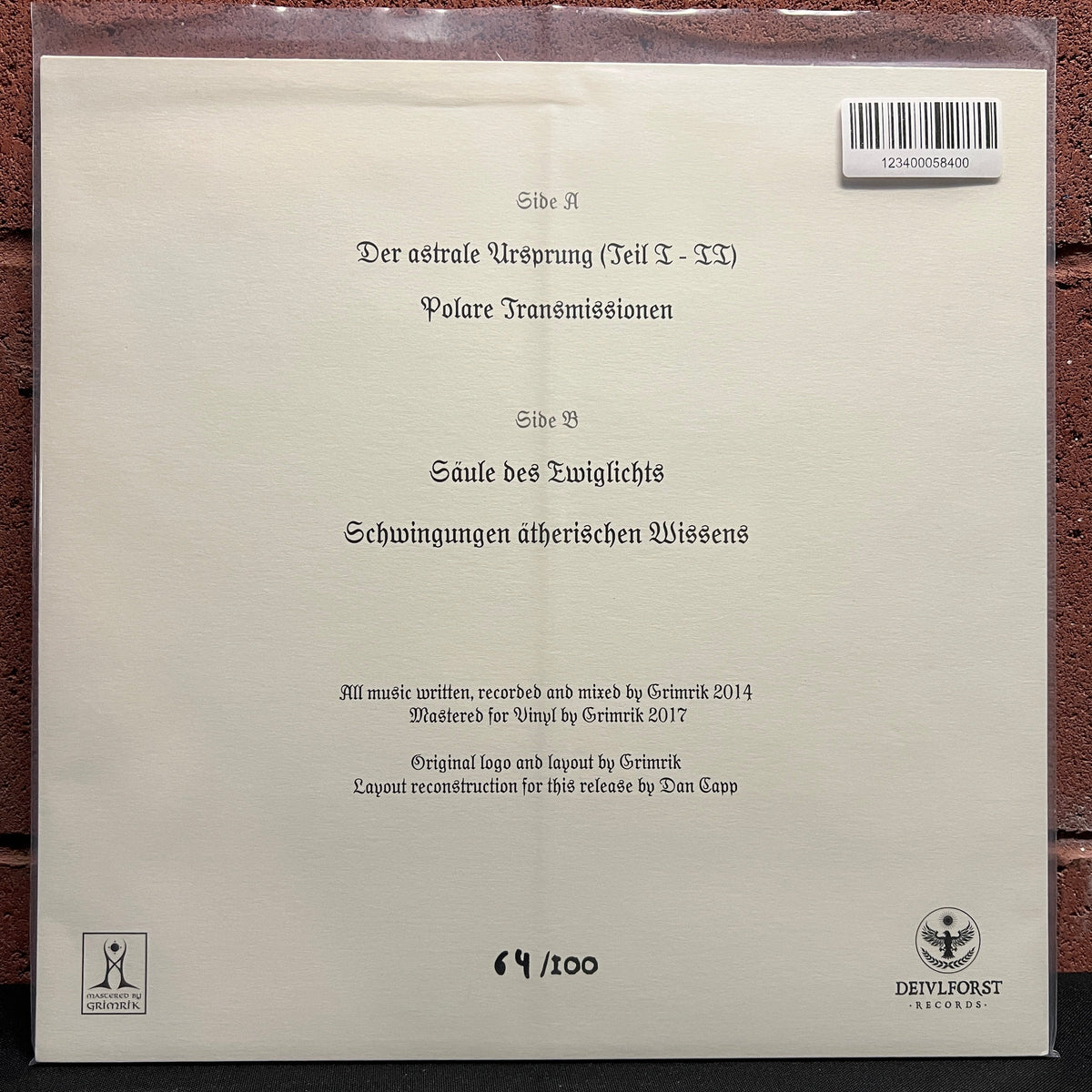 Used Vinyl: Grimrik "Eisreich" LP (Numbered)