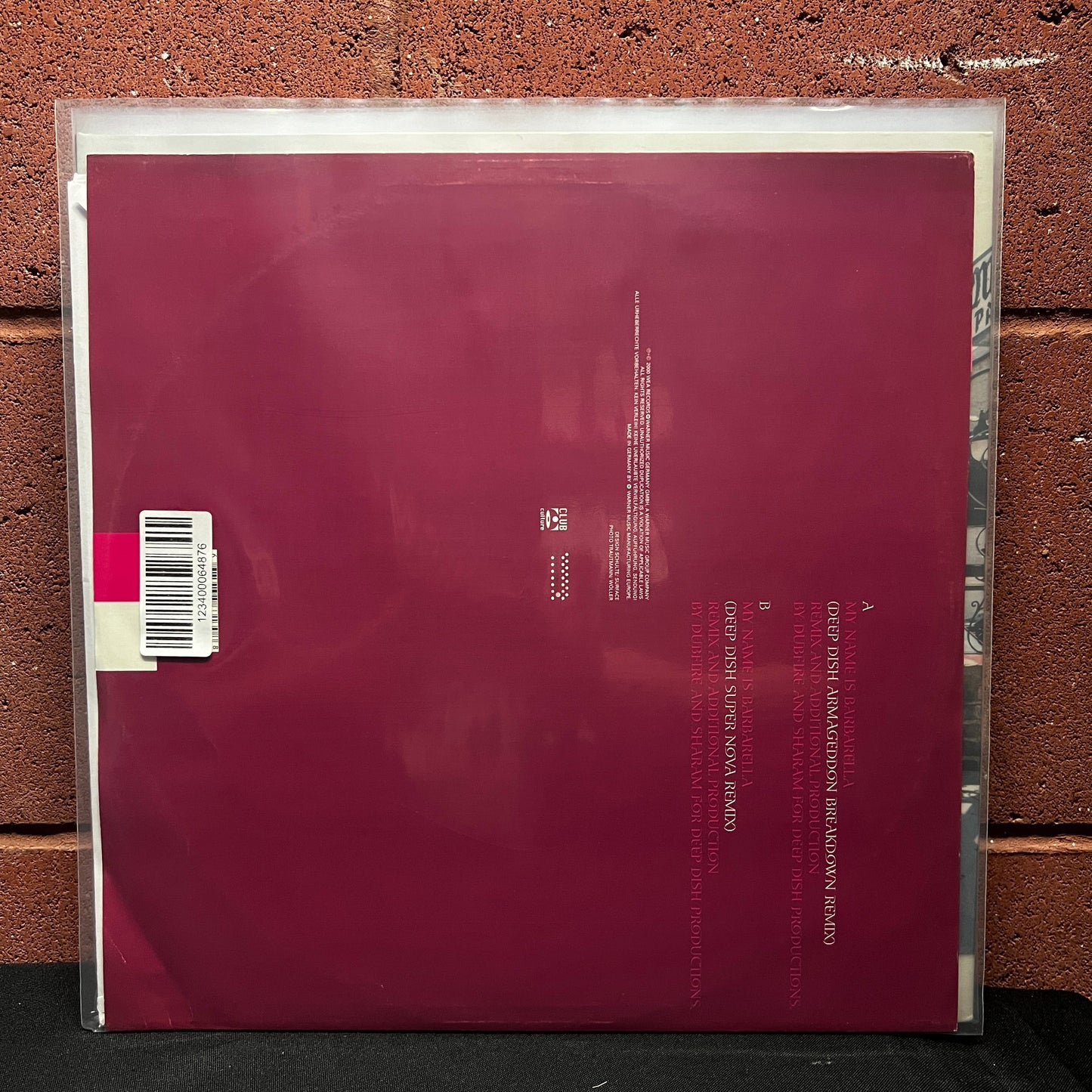 Used Vinyl: Sven Väth "Barbarella (Remix) (Disc 1 Of 2)" 12" (2000 UK Press)