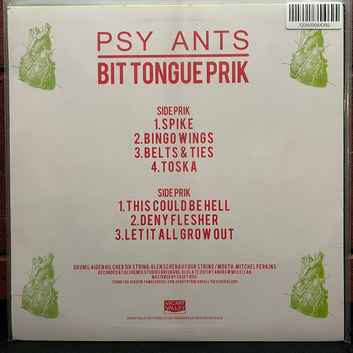 Used Vinyl: Psy Ants "Bit Tongue Prik" LP (2012 Aussie Press)