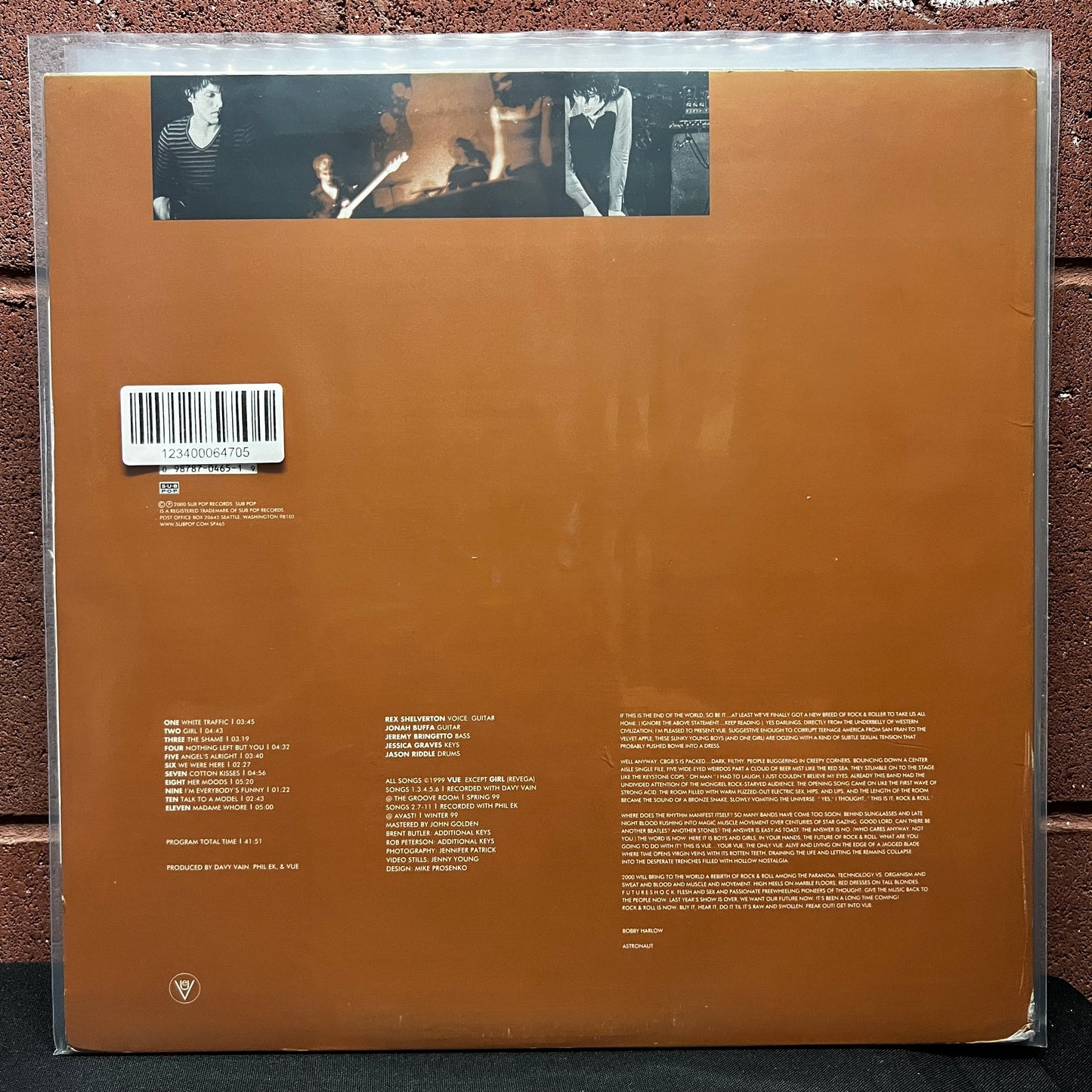 Used Vinyl: Vue "S/T" LP (2000 Press)