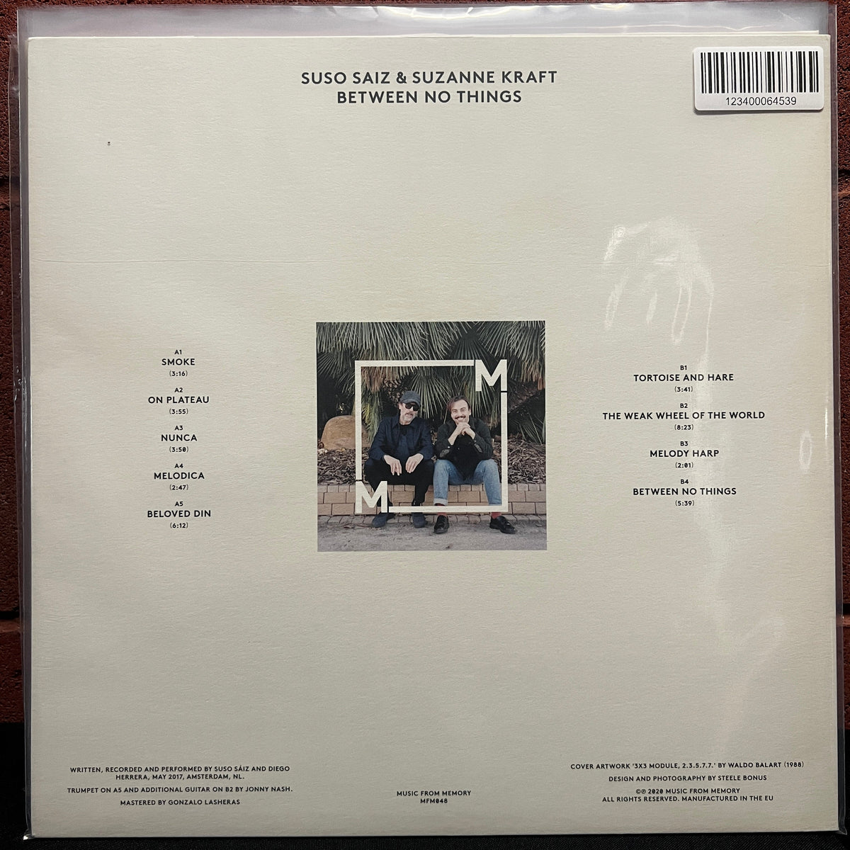 Used Vinyl: Suso Sáiz & Suzanne Kraft "Between No Things" LP (2020 Press)