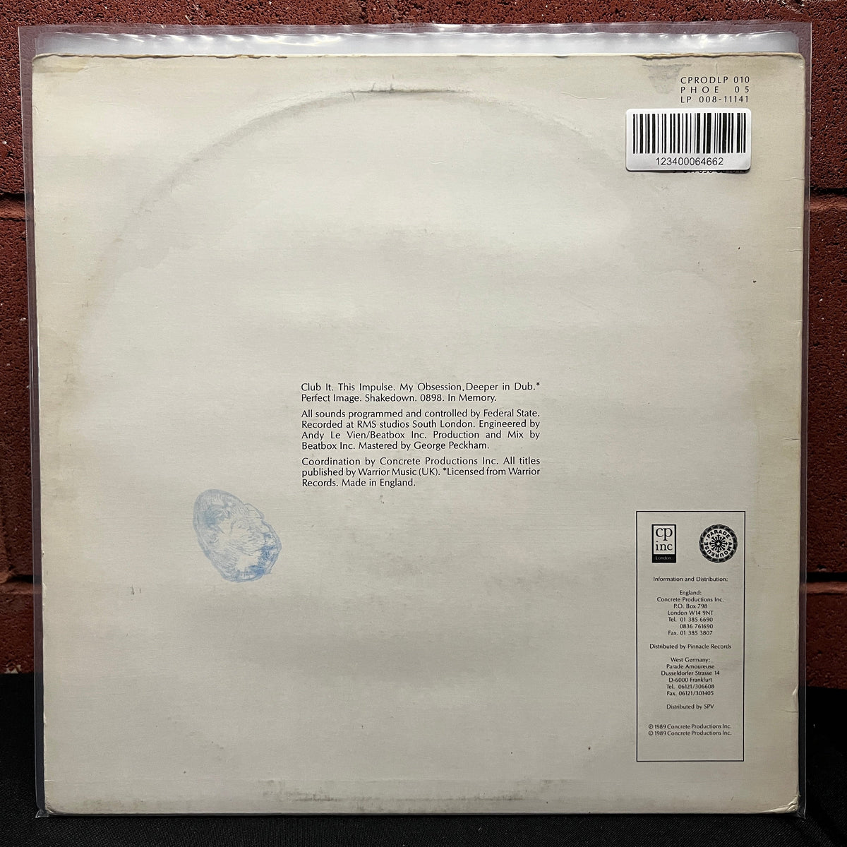 Used Vinyl: Federal State "N: Euro" LP (1989 UK Press)