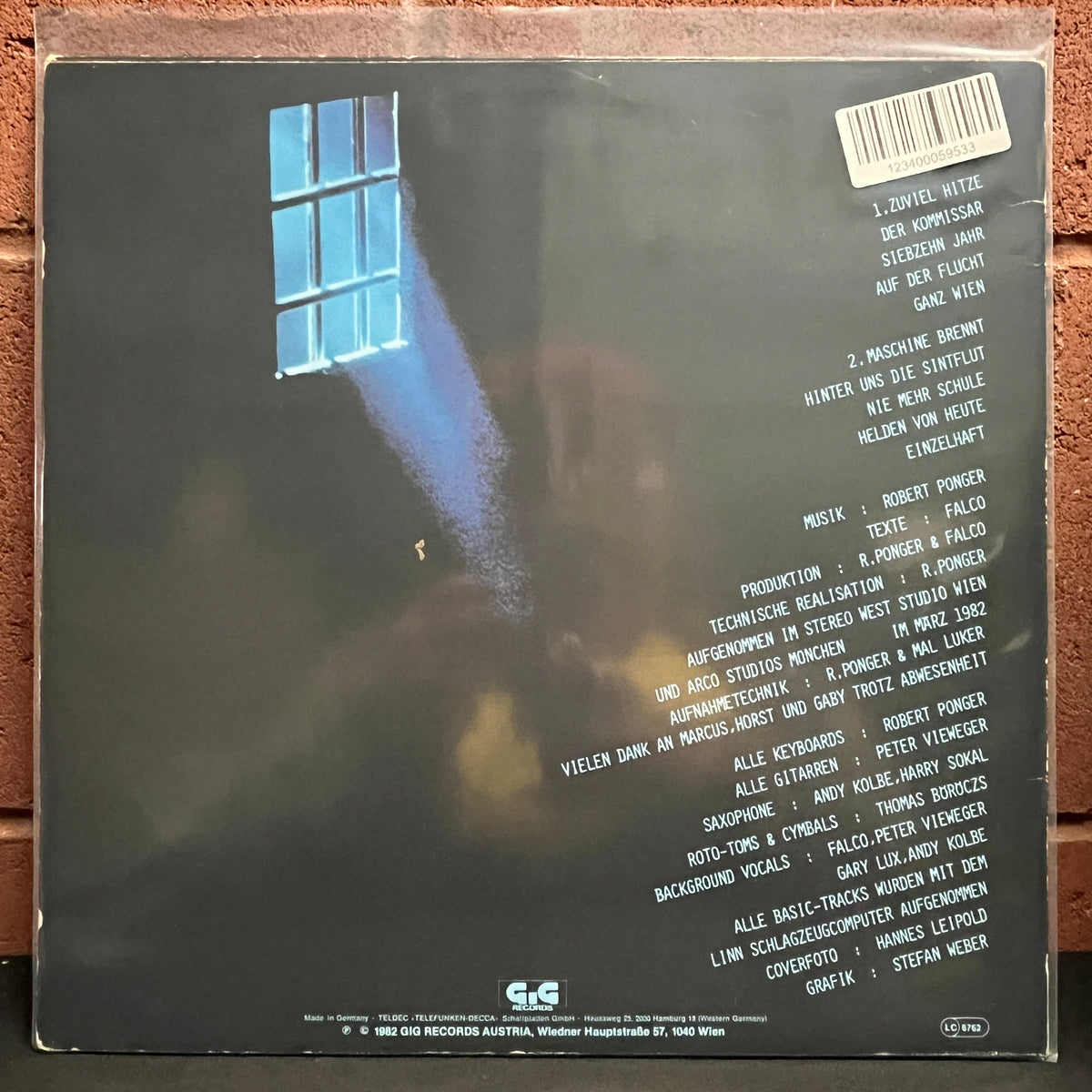 Used Vinyl: Falco "Einzelhaft" (1987 German Press)