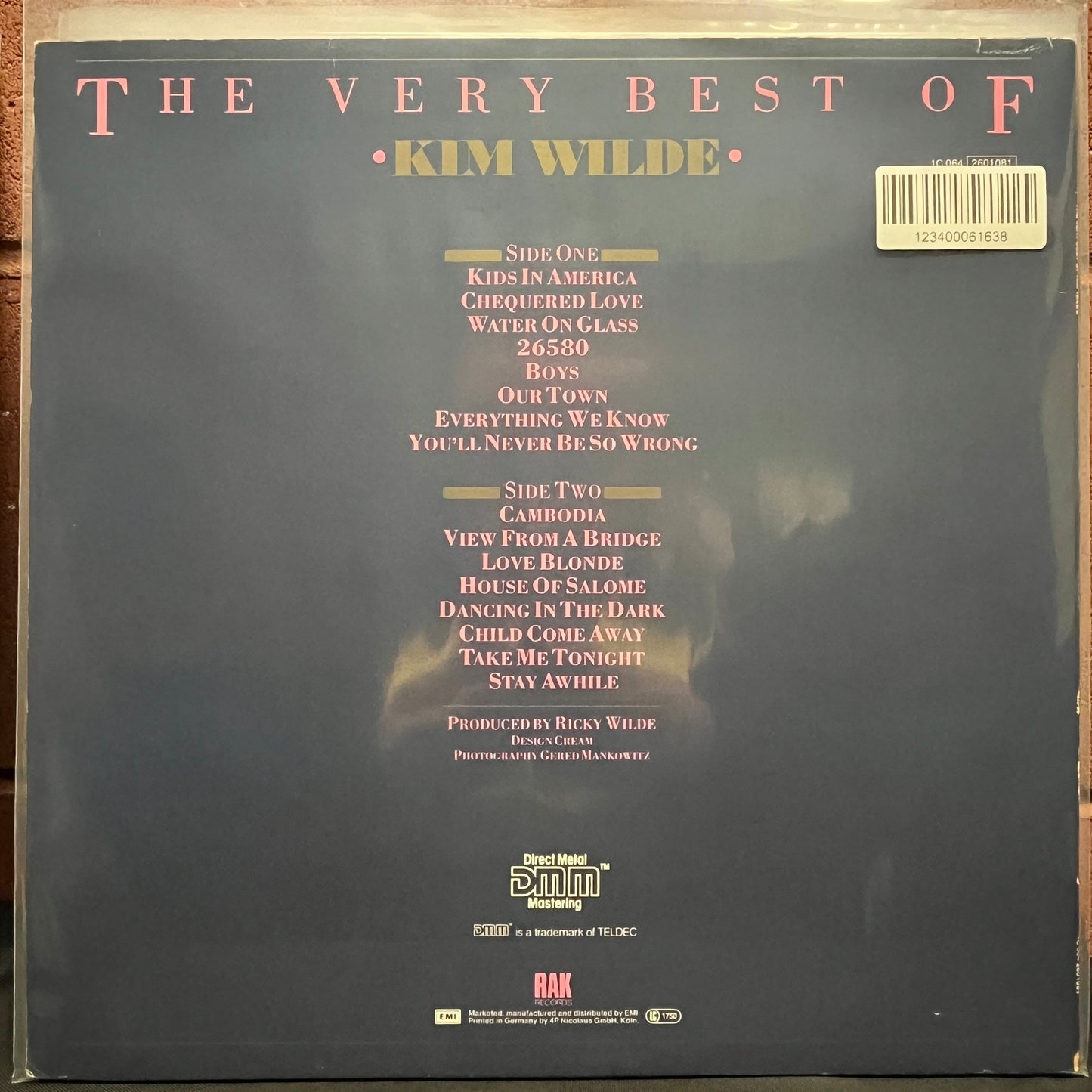 Used Vinyl: Kim Wilde "The Very Best Of Kim Wilde" LP (1984 Euro Press)