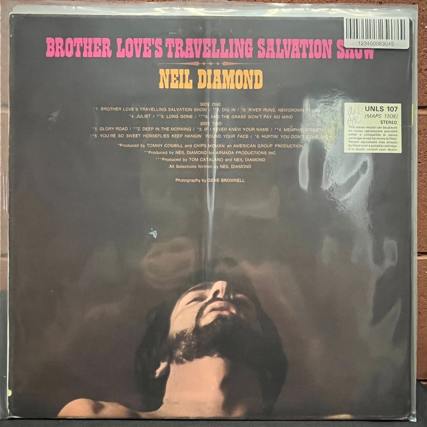 Used Vinyl: Neil Diamond "Brother Love's Travelling Salvation Show" LP (1969 UK Press)