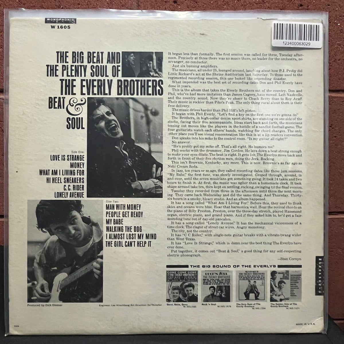 Used Vinyl: Everly Brothers "Beat & Soul" LP (1966 Mono Press)