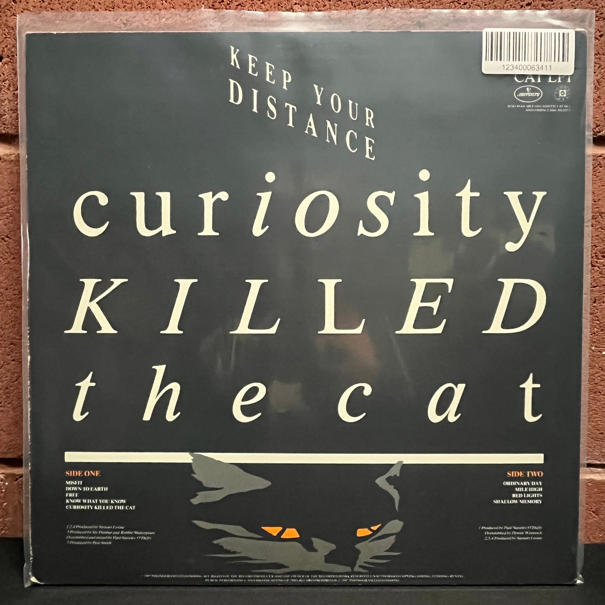 Used Vinyl: Curiosity Killed The Cat "Keep Your Distance" LP (1987 UK Press)