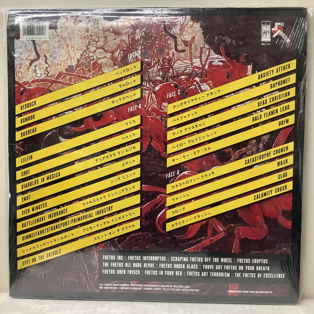 Foetus Inc. - Sink - Sealed Wax Trax 2xLP