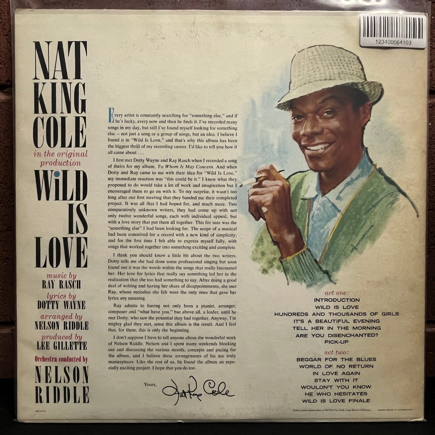 Used Vinyl: Nat King Cole "Wild Is Love" LP