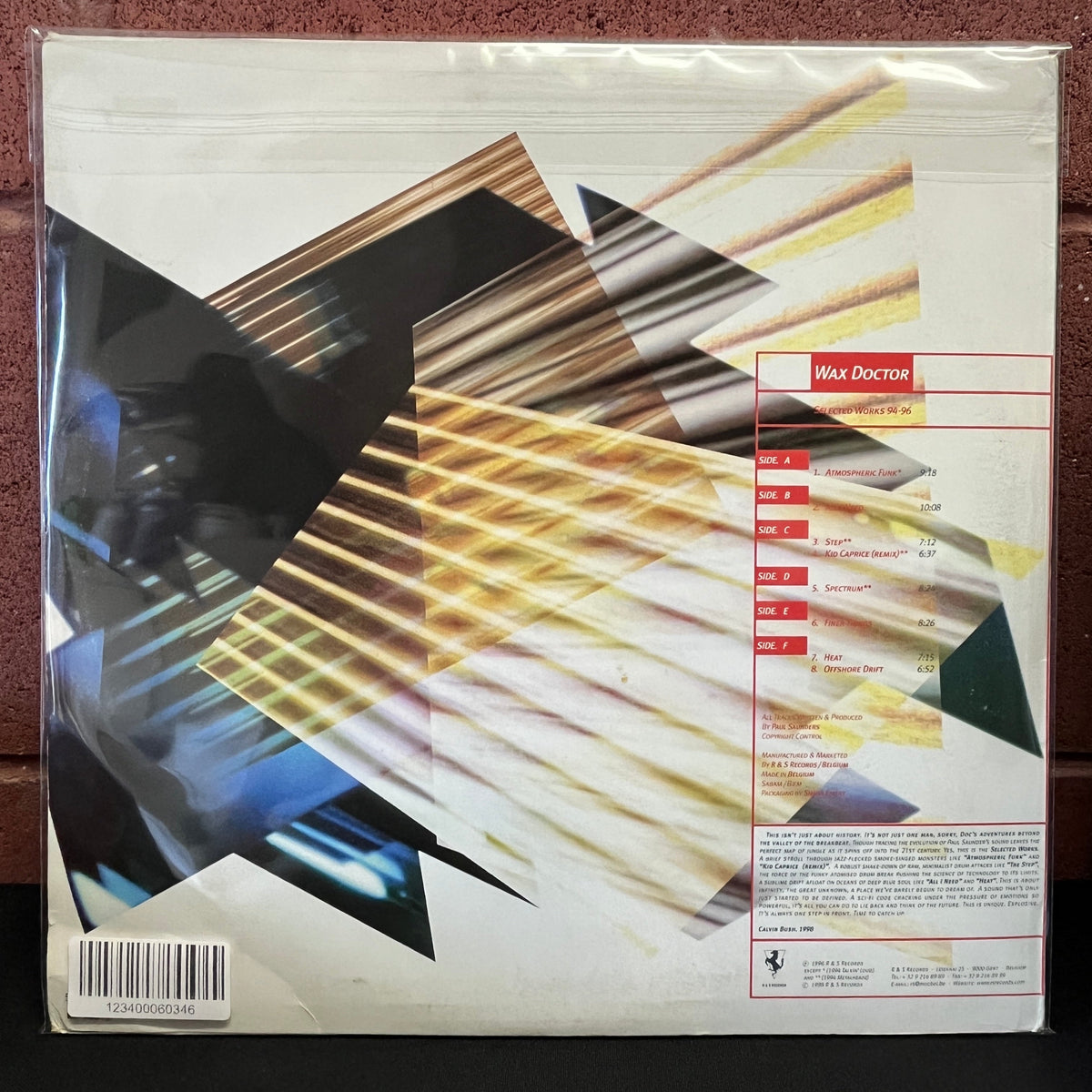 Used Vinyl: Wax Doctor "Selected Works 94-96" 3x12" Single (1998 Belgian pressing)