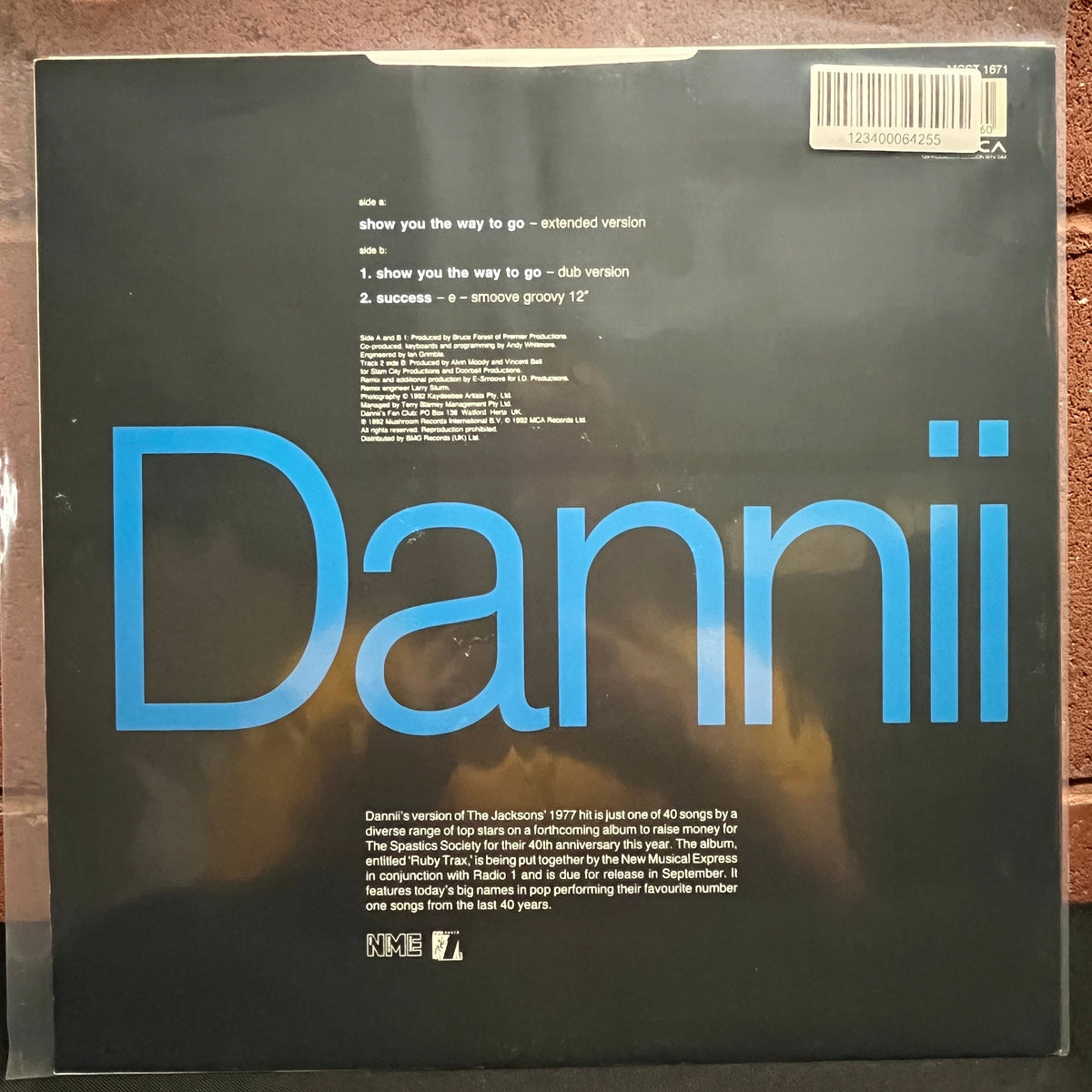 Used Vinyl: Dannii Minogue "Show You The Way To Go" 12" (1992 UK Press)