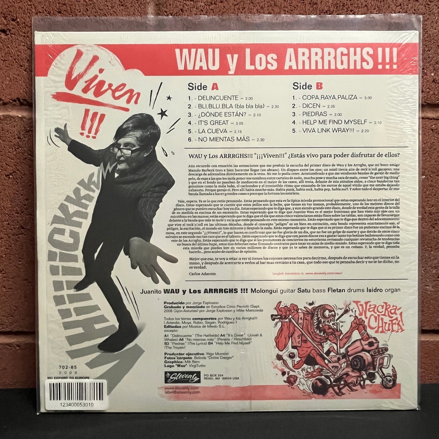 Used Vinyl: Wau Y Los Arrrghs!!! "¡¡¡Viven!!!" LP