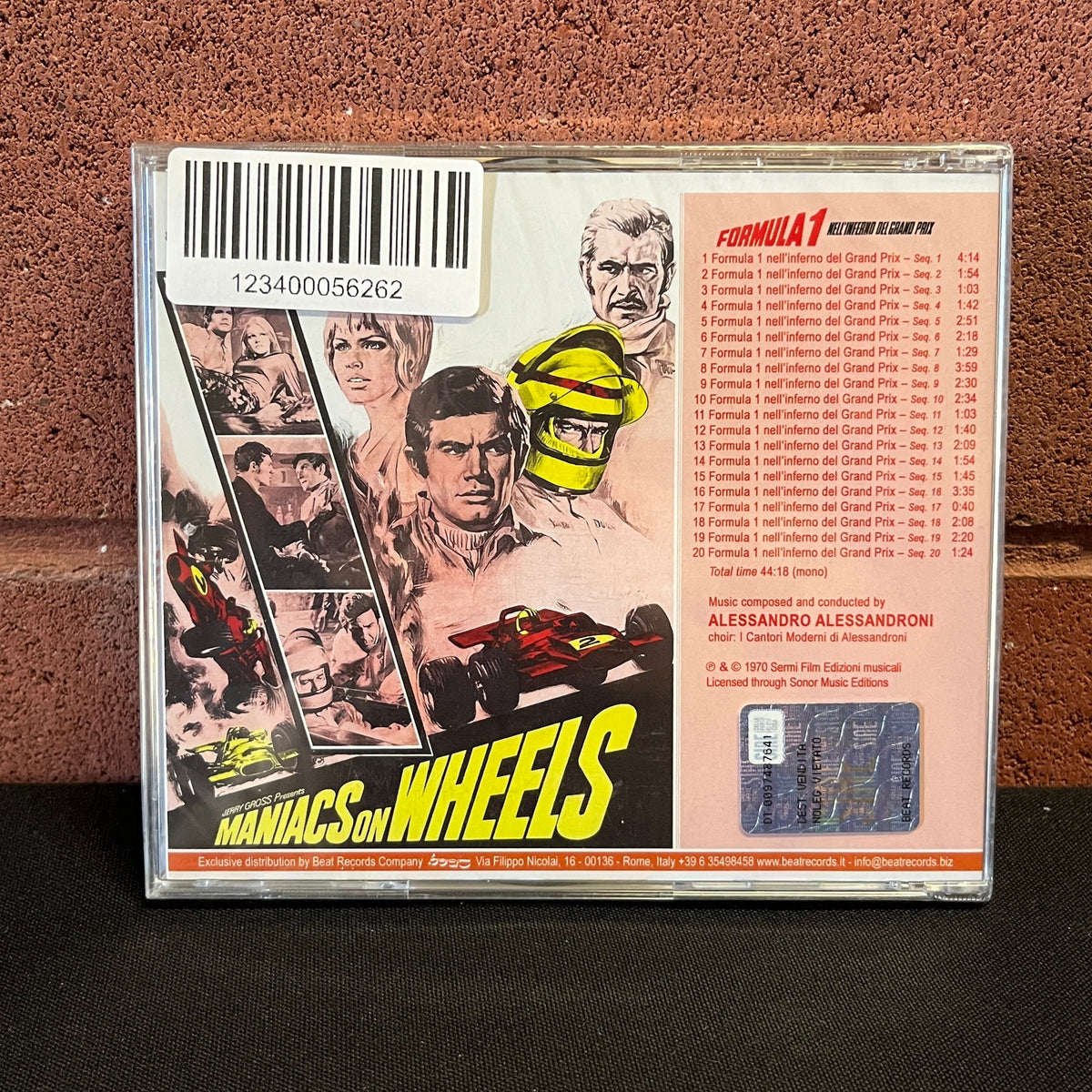 Used CD: Alessandro Alessandroni "Formula 1 Nell'Inferno Del Grand Prix: OST" CD