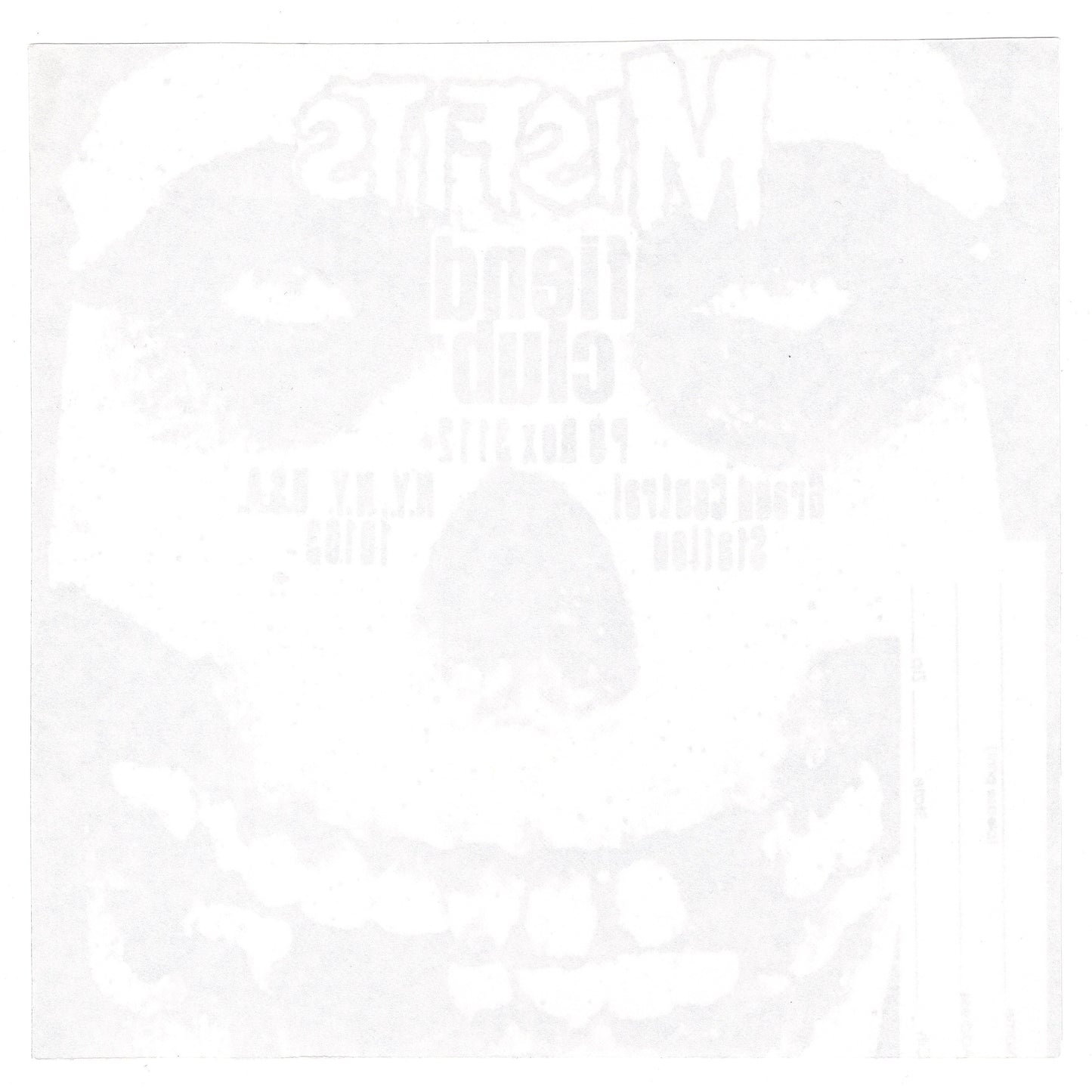 The Misfits - 3 Hits From Hell - 7" 45 rpm