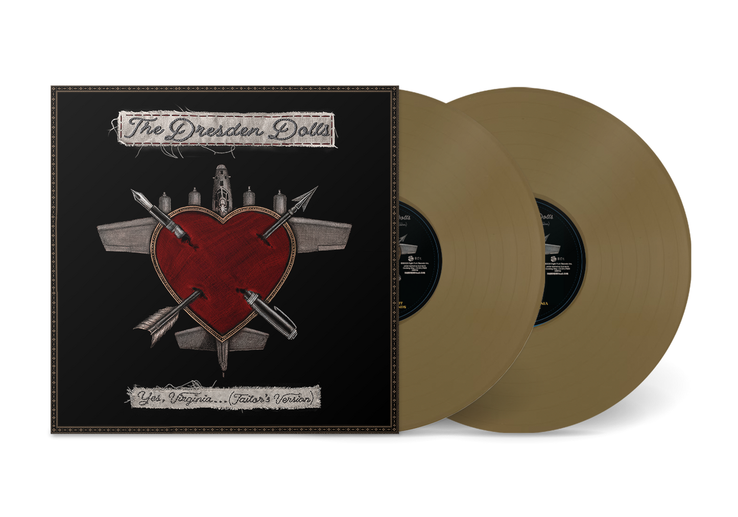 PRE-ORDER: Dresden Dolls "Yes, Virginia...(Tailor's Version)" 2xLP (Gold Vinyl)