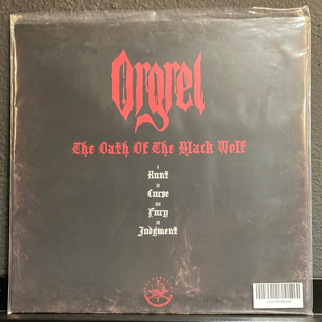 Used Vinyl: Orgrel “The Oath Of The Black Wolf” 12" EP (Clear Vinyl)