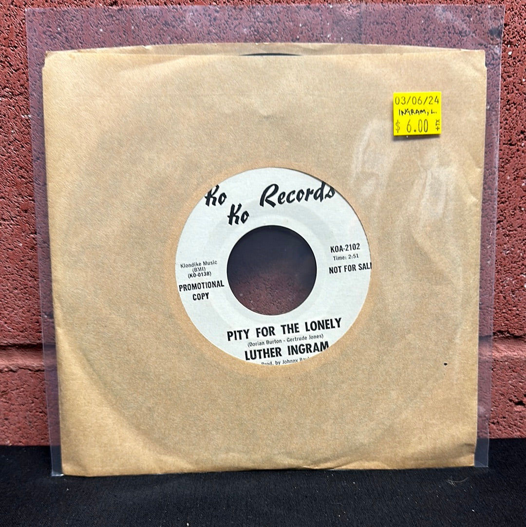 Used Vinyl: Luther Ingram "Pity For The Lonely" 7" (Promo)