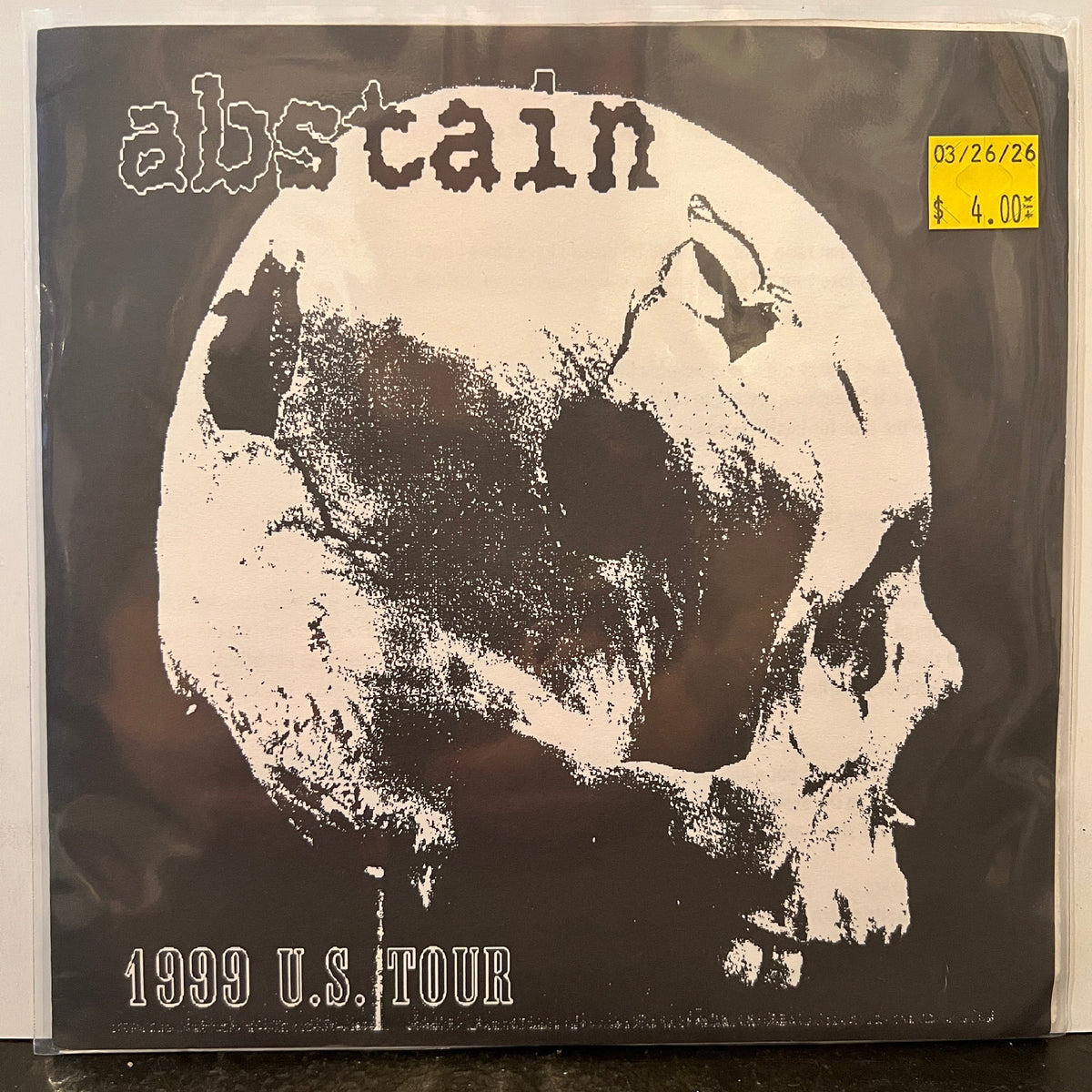 Used Vinyl: Abstain "1999 U.S. World Tour" 7"
