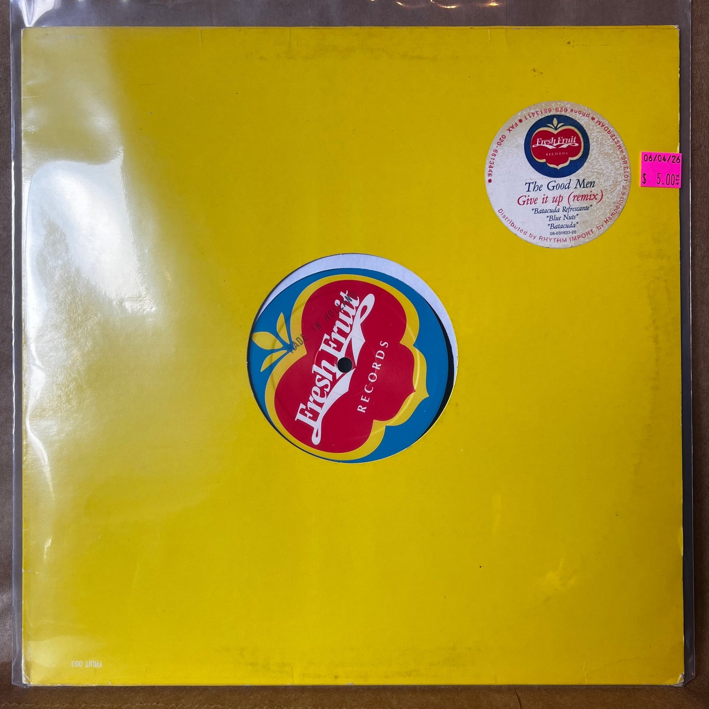 Used Vinyl: The Good Men "Give It Up (Remix)" 12" (1993 Press)