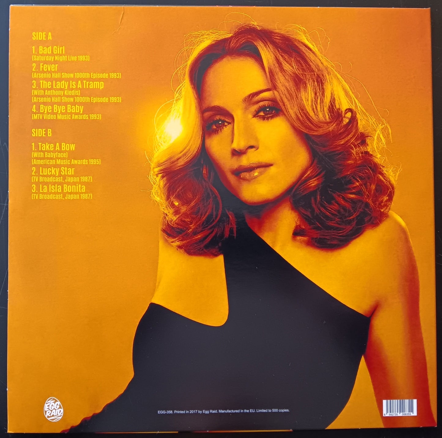 [Used LP] Madonna / Bad Girl: Rare Radio and TV Broadcasts