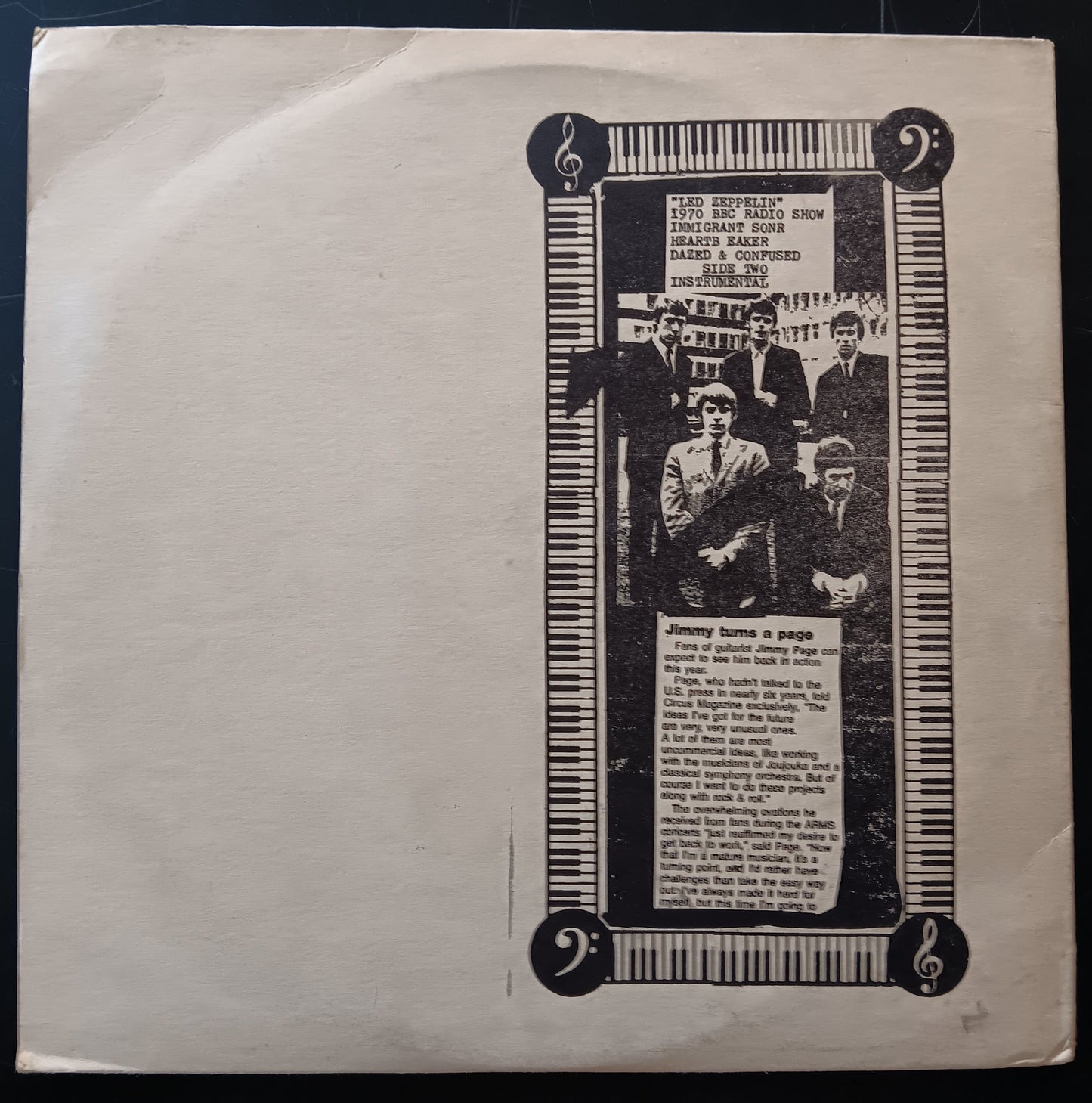 [Used LP] Led Zeppelin / On Tour: The Backstage Story