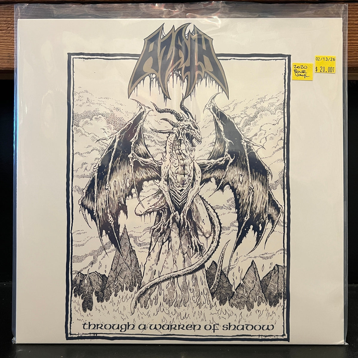 Used Vinyl: Azath "Through A Warren Of Shadow" LP (2020 Press - Bone Vinyl)