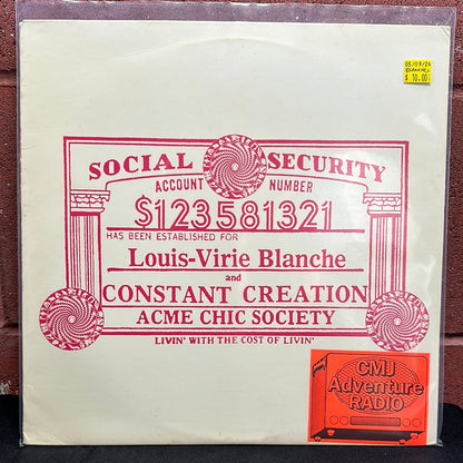 USED VINYL: Louis-Virie Blanche And Constant Creation “Livin' With The Cost Of Livin'” LP