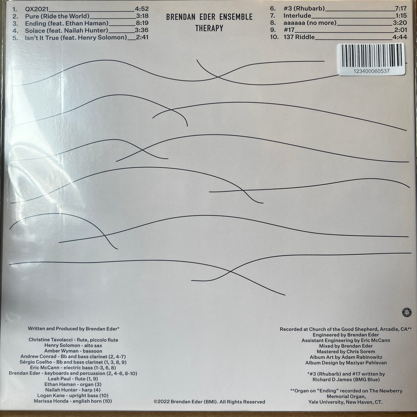 Used Vinyl: Brendan Eder Ensemble "Therapy" LP (Purple vinyl)
