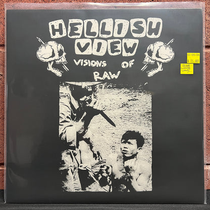 Used Vinyl: Hellish View "Visions Of Raw" LP (2018 Press - White Vinyl)