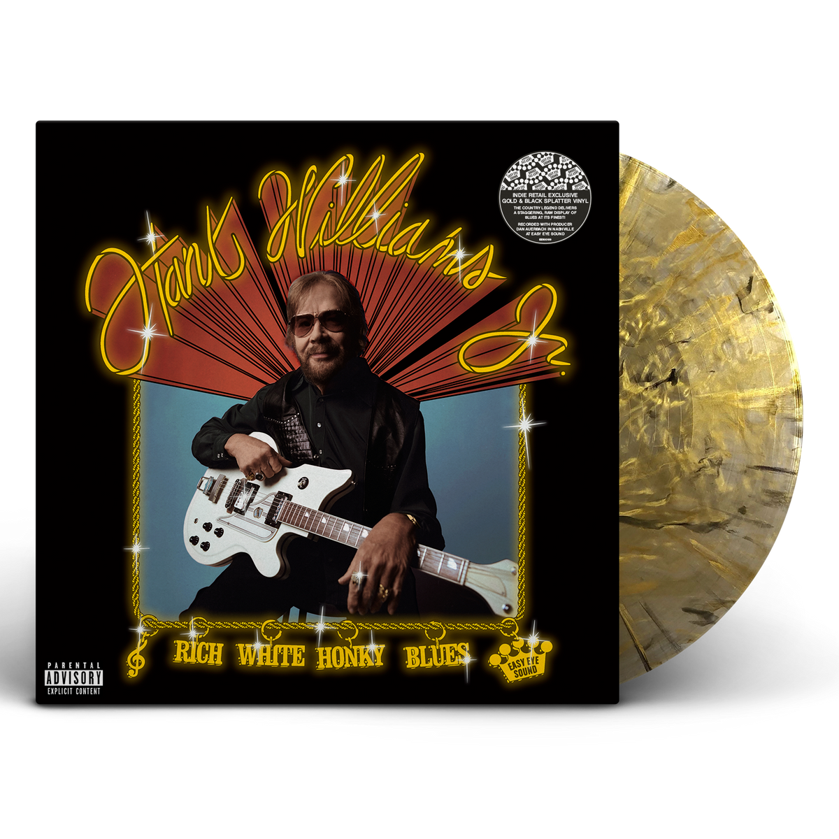 Hank Williams Jr. - Rich White Honky Blues - Indie LP