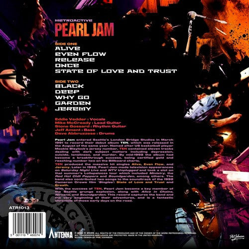 PRE-ORDER: Pearl Jam "Metroactive" LP (Indie Exclusive Color Vinyl)