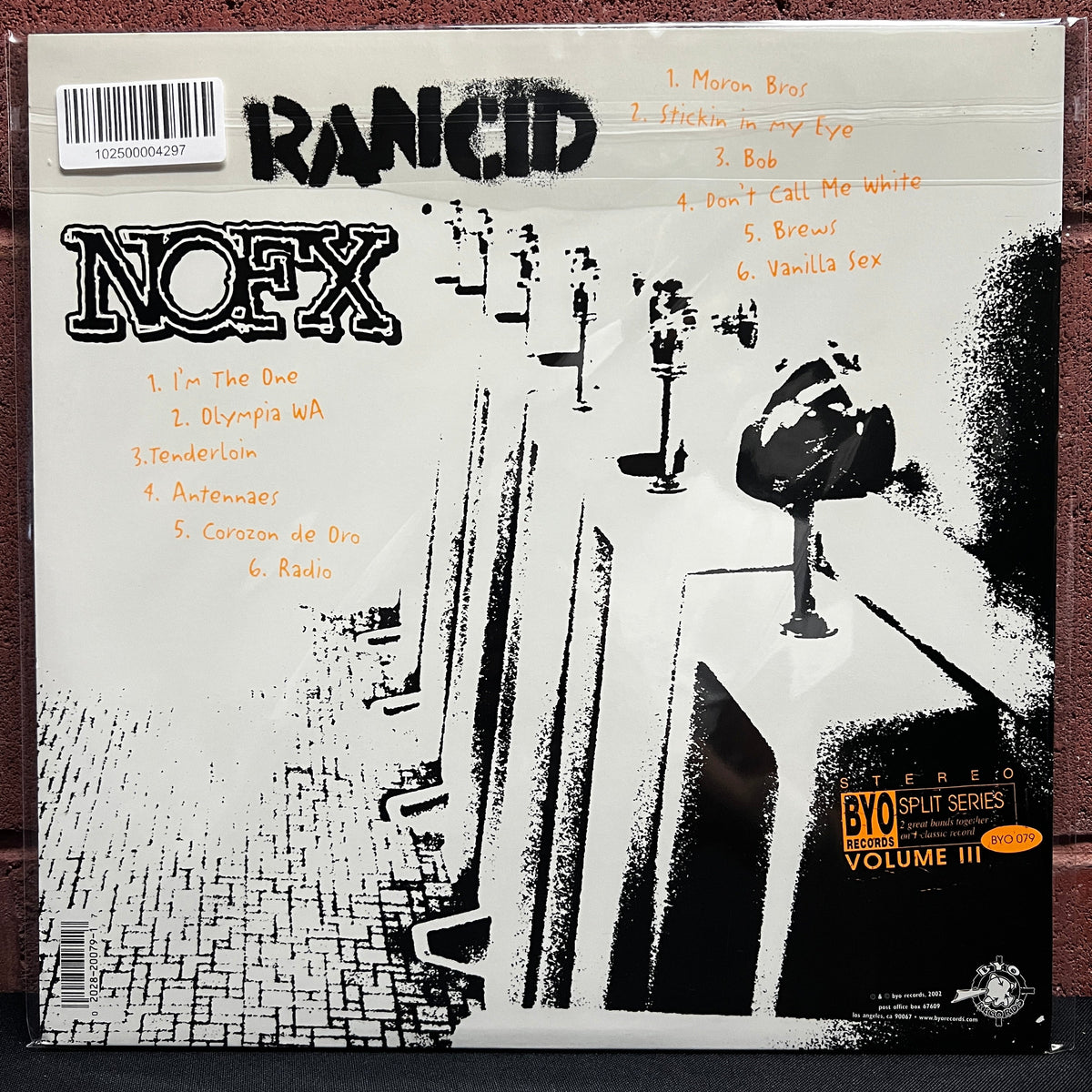 Used Vinyl: NOFX / Rancid "BYO Split Series / Volume III" LP (2002 Orange Cover)