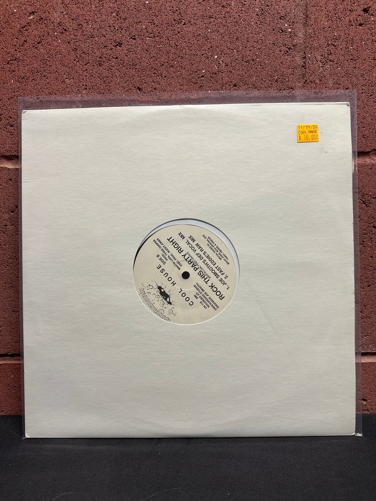 Used Vinyl: Cool House "Rock This Party Right" 12"