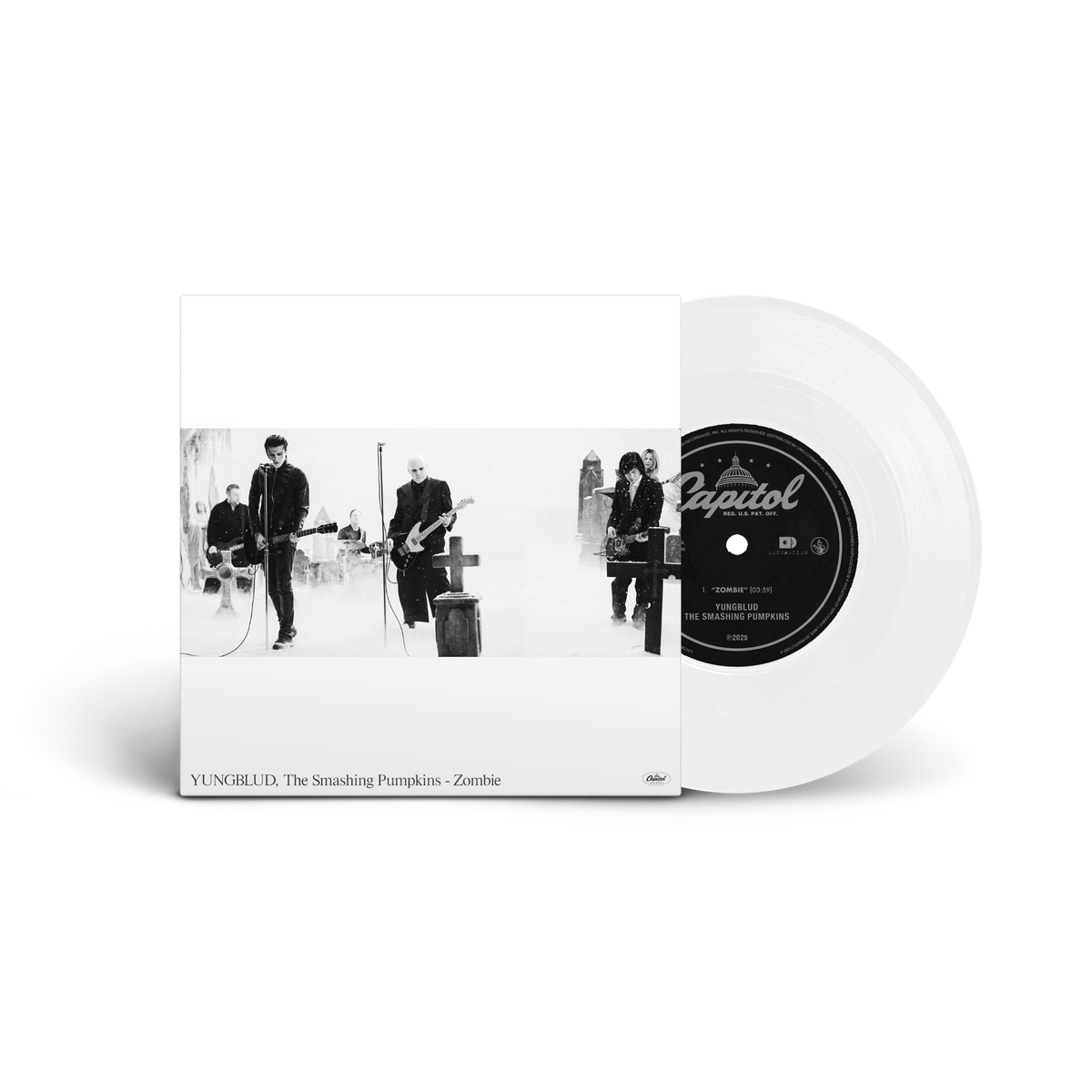 YUNGBLUD/The Smashing Pumpkins "Zombie" 7" (White Vinyl)